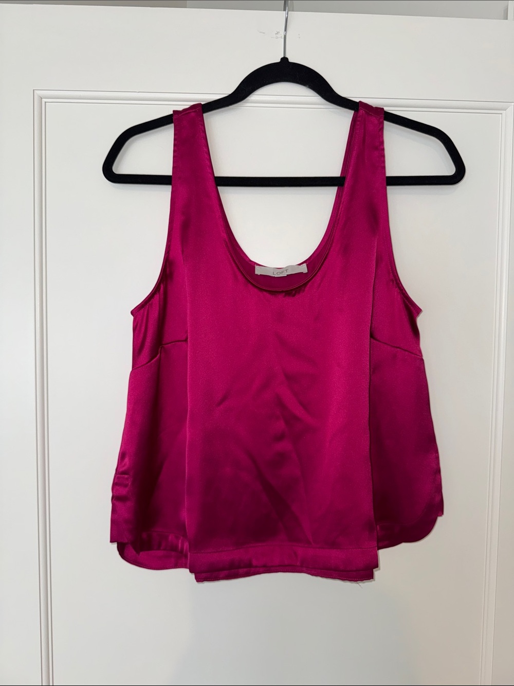 LOFT (Ann Taylor) blouse shirt top size medium machine wash! Pink purple NEW